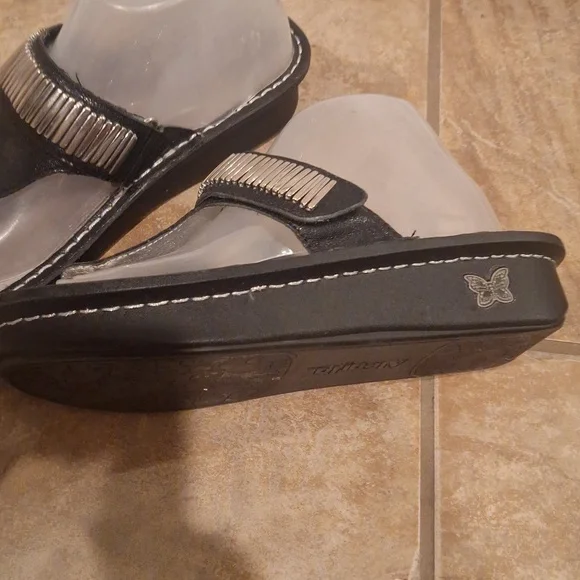 Alegria CAR 653 Black EMBELLISHED SANDALS. 39/ 8.5 - Picture 5 of 8